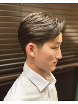 ヒロギンザバーバーショップ 丸の内店(HIRO GINZA BARBER SHOP)&nbsp;メンズナチュラル七三分け　東京/大手町/丸の内