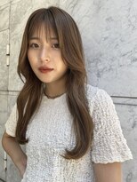 ロンドルーチェ 心斎橋(Lond luce)&nbsp;ダークアッシュ/ミディアムレイヤーカット［髪質改善/縮毛矯正］