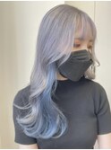 アイスブルー/インナーカラー