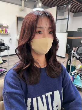 オリジンアド(ORIGIN+) 大人かわいい韓国ヘア/くびれヘア/pink brown