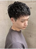 ツーブロックラフクロップショート/小顔ヘア/前髪あり/20代30代