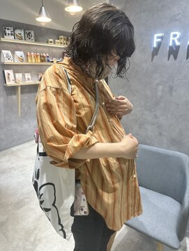 フレームプラス 御堂筋難波店(FRAME +) ボブ パーニュアンスパーマ