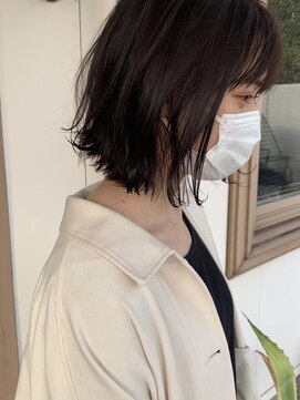 マイ ヘア デザイン 岡崎(MY hair design) 前髪/マチルダボブ/ピンクベージュ/インナーグレージュ/岡崎