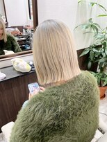 ベルヘアーデザイン 堺東(Belle hair Design)&nbsp;切りっぱなし/ファイバープレックスブリーチ