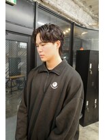 スレイ 西宮(SLAY)&nbsp;波巻きハイライトアップバングツーブロックマッシュ