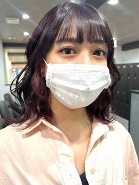 ツキ 横浜店(tuki) インナーカラーイヤリングカラーダブルカラーベージュカラー韓国