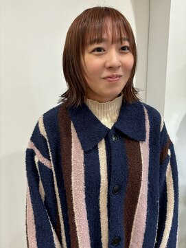 ルッツ(Lutz) ツヤ感アプリコットボブ