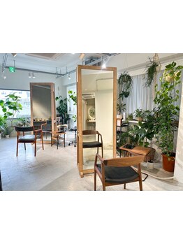 植物に癒されるこだわりの店内♪清潔感と上品さでリラックスして過ごせるサロン☆【宝塚】