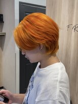 フレーム 博多店(FRAME)&nbsp;韓国風ウルフカット×ビタミンオレンジカラー【福岡／博多】