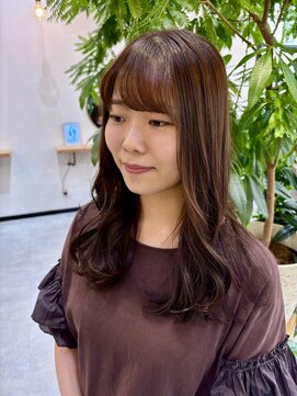 カリシア(CARICIA) 透明感カラー×前髪パーマ