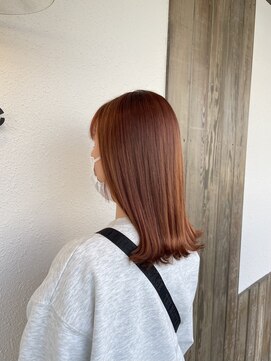 フェイム(FaMe) ブリーチ無しWカラー×オレンジブラウン
