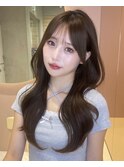 レイヤーカット韓国ヘア大宮ワンホンヘア顔まわりカット