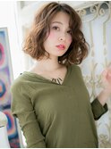 mod's姪浜フレンチカジュアルデジタルパーマワンレンボブパーマi