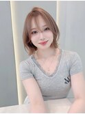 くびれヘア/顔周り/韓国/ボブ/レイヤーカット/前髪/カラー錦糸町