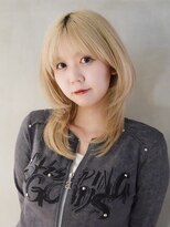 アルバム 池袋(ALBUM) 顔周りレイヤーおくれ毛前髪カットロング_F30794