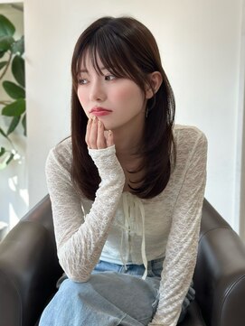 オムニス 表参道(Omnis) 美髪レイヤーカット顔まわりレイヤーくびれミディアムレイヤー