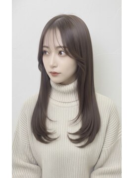 透明感/ロング/艶/カラー/小顔/レイヤーカット/似合わせカット