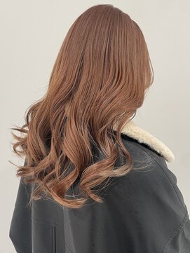 ケンジ 横浜(KENJE) ダブルカラー/ブリーチ/サーモンピンク