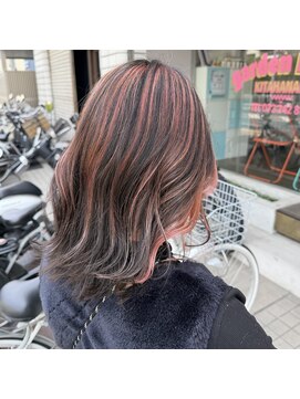 ガーデン 北花田(garden) 春ピンクのアンブレラカラー