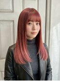 イメチェン/ケアブリーチ/ダブルカラー/前髪/内巻きロング/横浜