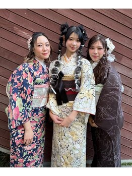 ベルグロー 原宿(BELLEGROW)の写真/【ヘアメイク＆着付け専門サロン】着物レンタルも可能です◎
