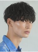 大分シャドウパーマメンズカットラウンドマッシュツーブロック