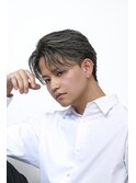 ウィングバック/Men's Hair/リバースセンターパート/表参道