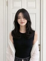 アロマ ヘアー ルーム 新宿3号店(AROMA hair room)&nbsp;ワンカールパーマ/レイヤーカット/20代/くびれレイヤー/新宿