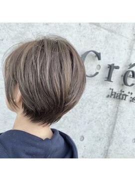 クレーデ ヘアーズ 五日市店(Crede hair's) 透け感ショートボブ
