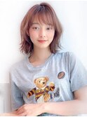 《Agu hair》動きのあるエアリー外ハネミディ　