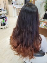 美容室 フラウ 横江店&nbsp;グラデーション×オレンジ
