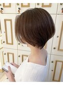 大人美シルエットショートボブ