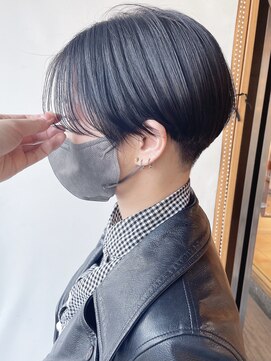 モリオフロムロンドン 原宿本店(morio from London) 【morio 原宿】刈り上げマッシュショート　バイオレット