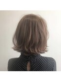 ナチュラルハイライト×ボブ
