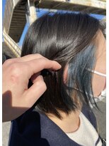 クラップス 京急富岡(CLAPS)&nbsp;インナーカラー×ブルーカラー　【中田】