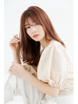 ニューヨークニューヨーク 寝屋川店(NYNY) グレージュカラーシルキーベージュ斜めバングデザインカラー