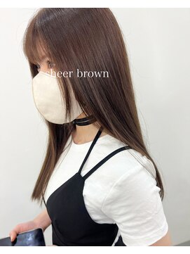 ベルフェミンクレイル(Belle femin CLAIRE) sheer brown★masami style