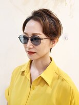 ヘアメイク アージュ 天神西通り店(HAIR MAKE age)&nbsp;前髪なしショートヘア　ハンサムショート　ナチュラルショート