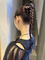 フェンヘアーアイス 中目黒(Fen.hair ici)&nbsp;大人気！ドレスヘアポニーテール二次会モテ髪大人アレンジ