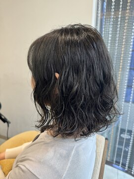 ヤサシイサロン(YASASHII SALON) ブルーグレージュ×デジタルパーマ