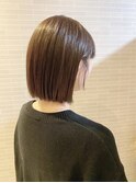 ラベンダー切りっぱなしボブ☆前下がりボブショートボブ3