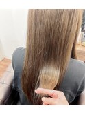 【髪質改善】イノアオイルカラー　オリーブベージュ　心斎橋
