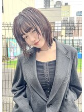 アンサム 久留米店(UNSOME) ミディアムレイヤー/ラベンダーグレージュ
