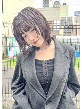 アンサム 久留米店(UNSOME) ミディアムレイヤー/ラベンダーグレージュ