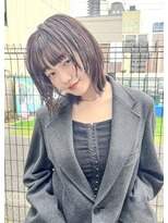 アンサム 久留米店(UNSOME) ミディアムレイヤー/ラベンダーグレージュ