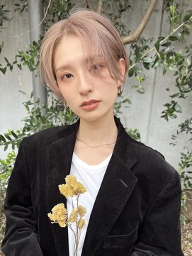 ラニヘアサロン(lani hair salon) ミルクティーベージュ/ベージュカラー/ブリーチ/ショートカット