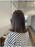 グレージュ　ハイトーン　ブリーチ　ミディアム