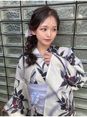 IRIS☆浴衣ヘア☆編みおろし