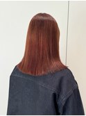 【上田】オレンジブリーチなしハイトーン暖色カラー