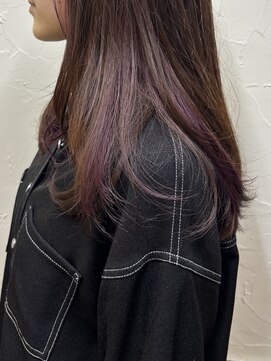 シュリット(schritt) *インナーカラー パープル * Luna 渋谷 美容室 schritt